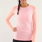 Lululemon Run Swiftly Tech Long Sleeve in Bleached Coral/Pop Orange Photo 0