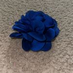 Navy Blue Flower Hair Clip Photo 1