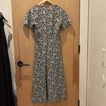 Levi's Midi Dress XS Black and White Floral A-Line Photo 4