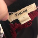 Timing harlequin red and black sweater L acrylic Photo 15