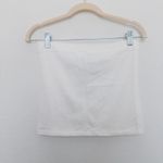 No Boundaries Y2K‎  Womens Tube Top Size L/XL White Americana Graphic USA Photo 3