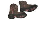 Ariat  Fatbaby Cowboy Boots Women Sz 8.5 B Brown Leather Pink Trim #10010809 Photo 6