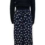 FRNCH NEW Cherry Print Wide Leg Trouser Pants Size Small Photo 1