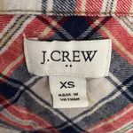 J.Crew  Red White and Blue Plaid Long Sleeve Button Down Shirt Size XS Photo 5