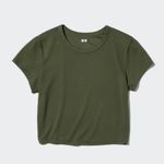 Uniqlo green athletic crop airism tee Photo 0