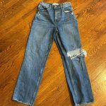 Abercrombie & Fitch A+F Curve Love Ultra High Rise 90s Straight Jean Photo 0