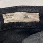 Bullhead Women’s Black Denim Cuffed Low Rise Shorts Photo 4