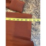 Babaton  x Aritizia Chocolate Brown Ribbed Shirt with Open Tie Back Small Photo 7