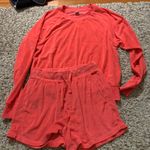 Old Navy Coral Matching Sweatshirt And Short Set Size Small Photo 0