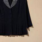 Danny & Nicole  Black Jacket with Polka Dot Collar Photo 1