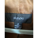 Alfani  Metallic Genuine Leather Jacket Shiny Bronze Textured Moto Streetwear Y2K Photo 6
