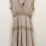 Wish NWT Peony Taj Dress Beige Small Photo 0