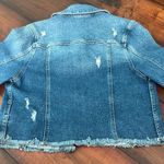 Boutique Cropped Denim Jacket Size M Photo 4