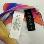 La Blanca Bikini Top Size 10 NEW Sunset Shores Over The Shoulder Underwire NWOT Photo 4