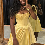 Oh Polly Yellow  Corset Dress Photo 0