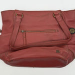 The Sak Red Leather Shoulder Handbag Purse Boho Hippie Photo 0