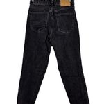 ZARA  Mom Fit High Rise / high waist Jeans in faded effect Black color Photo 6