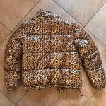 Miami Heat Leopard Print Ultra Game Puffer Jacket (Women’s Large) Brown Photo 4