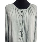 Pact  Size Small  Top Blouse Long Sleeve Button Down Photo 1