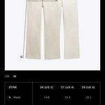 ZARA WOMEN LINEN BLEND WIDE LEG MID-RISE PANTS 2 &10 Photo 3