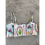 Joie NWT  Women's‎ Size 12 Linen Blend Tie Front Crop Top Summer Print Y2K Beach Photo 2