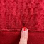 Victoria's Secret Vtg  PINK S Back Logo Hoodie Top Lounge Sleep Red Thermal Boho Photo 9