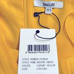 Lee NWT SAU Helene Dress in Canary Yellow, size US 0 Photo 4