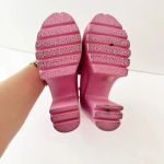 MCKOINE EU 36/US 6 Bubblegum Pink Barbie Platform‎ Chunky Heels Brat Photo 8