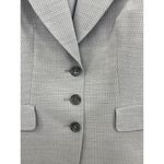 The Limited  Women's Travel Suit Jacket Gray Check Size 0 Long Sleeve Wool Blend Photo 11
