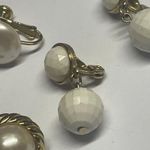 Monet Lot Of 3 Gold Tone Clip On Clip-on Signed Marvella Richelieu Photo 5