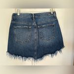 7 For All Mankind  distressed denim skirt size 28 100% cotton Photo 7