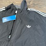 Adidas  Jacket Zip-Up Black Windbreaker Photo 1
