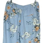 J. Crew Women’s‎ High Rise Pants Blue Garden Floral Flower Straight Leg Size 12 Photo 3