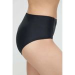 DKNY Black Bikini Bottoms High Rise 4-Way Stretch UPF 50+ Protection Size L Photo 1