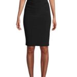 Norma Kamali Sleeveless Shirred Waist Dress Black Size XL NWT Minimalist Career Photo 0