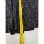 AQUA  Women's‎ Metallic Knit Square Neck Mini Dress Black Silver XS Party Photo 7