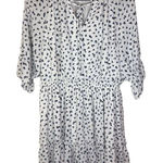 VOY Womens Lined Floral Blue White Dress Size Large Spring Summer Comfy Blue Photo 0