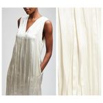 Rentrayage Gospel Brunch Pleated Silk Blend Shift Dress Size 10 Photo 1