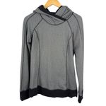 Lululemon Think Fast Hoodie Heathered Herringbone Silver Spoon Black Size 8 Photo 11