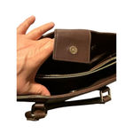 Coach  Women's Brown Leather Satchel Bag with Interior Pockets Photo 2