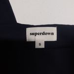 superdown Rockie One Shoulder Dress In Navy Size Small Photo 5