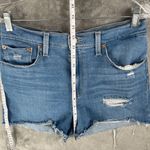 Levi’s High Rise Denim Shorts Women’s 30 Blue Distressed Cutoff Casual Summer Photo 5