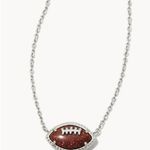 Kendra Scott Football Necklace in orange goldstone Photo 0