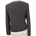 Melrose and Market Sparkly gold & black v neck sweater Photo 2