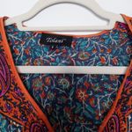 Tolani  Floral Silk Long Sleeve Relaxed Tunic Photo 2