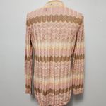 Moda International lurex chevron cardigan size large Photo 4