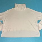 American Eagle OUTFITTERS waffle knit turtleneck long sleeve oversize top size S Photo 2
