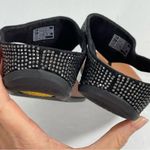 FitFlop Sandals Women’s Size 7 Banda Glitz Black Rhinestone Thong Slip On Shoes Photo 6