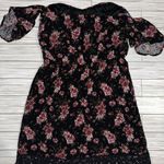 LA Hearts Halter Floral Strapless Lace Dress Womens Sundress Photo 4