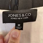 Jones New York Linen Hooded Button Up Front Beach Relaxed Fit Lightweight Jacket Photo 5